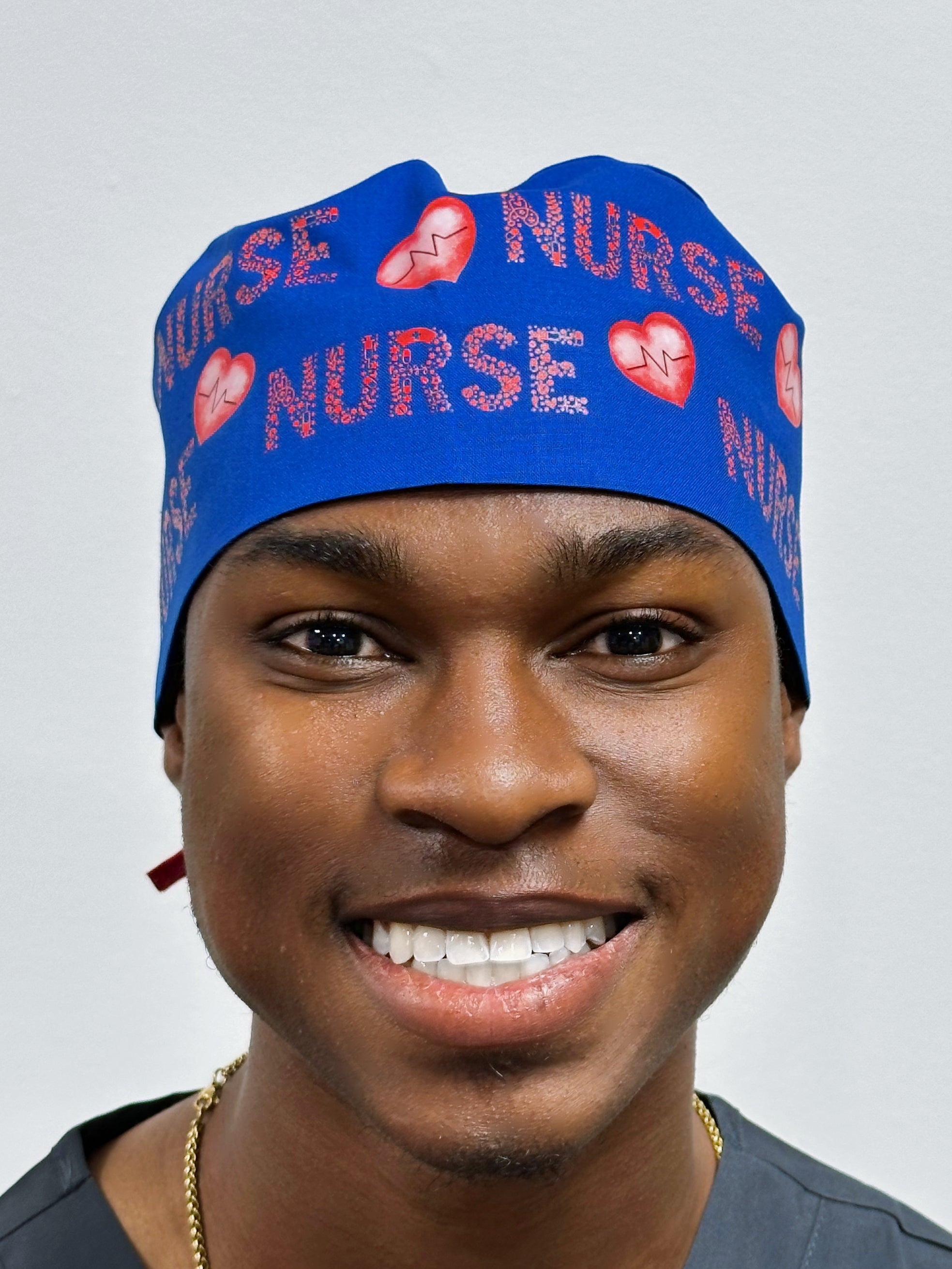 Nurse Theme Custom Solid Color Unisex Scrub Cap