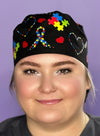Autism Awareness Custom Solid Color Ponytail