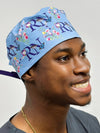 RN Floral Theme Custom Solid Color Unisex Scrub Cap