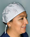 Woman's Body Silhouette Custom Solid Color Unisex Scrub Cap