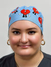 Popular Heart Custom Solid Color Unisex Scrub Cap