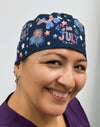 4th of July Independence Day Custom Solid Color Unisex Scrub Cap