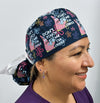 Patrick Funny Don't Touch Me I'm Sterile with Flowers Custom Solid Color Ponytail