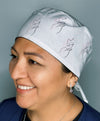 Woman's Body Silhouette Custom Solid Color Unisex Scrub Cap