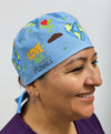 Earth Day Protect this Planet Custom Solid Color Unisex Scrub Cap