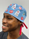 Cute Nurse Gnomes Theme Custom Solid Color Unisex Scrub Cap