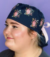 Floral Anatomical Heart Custom Solid Color Ponytail