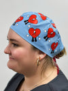 Popular Heart Custom Solid Color Unisex Scrub Cap