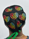 Rainbow Paw Hearts Theme Custom Solid Color Unisex Scrub Cap