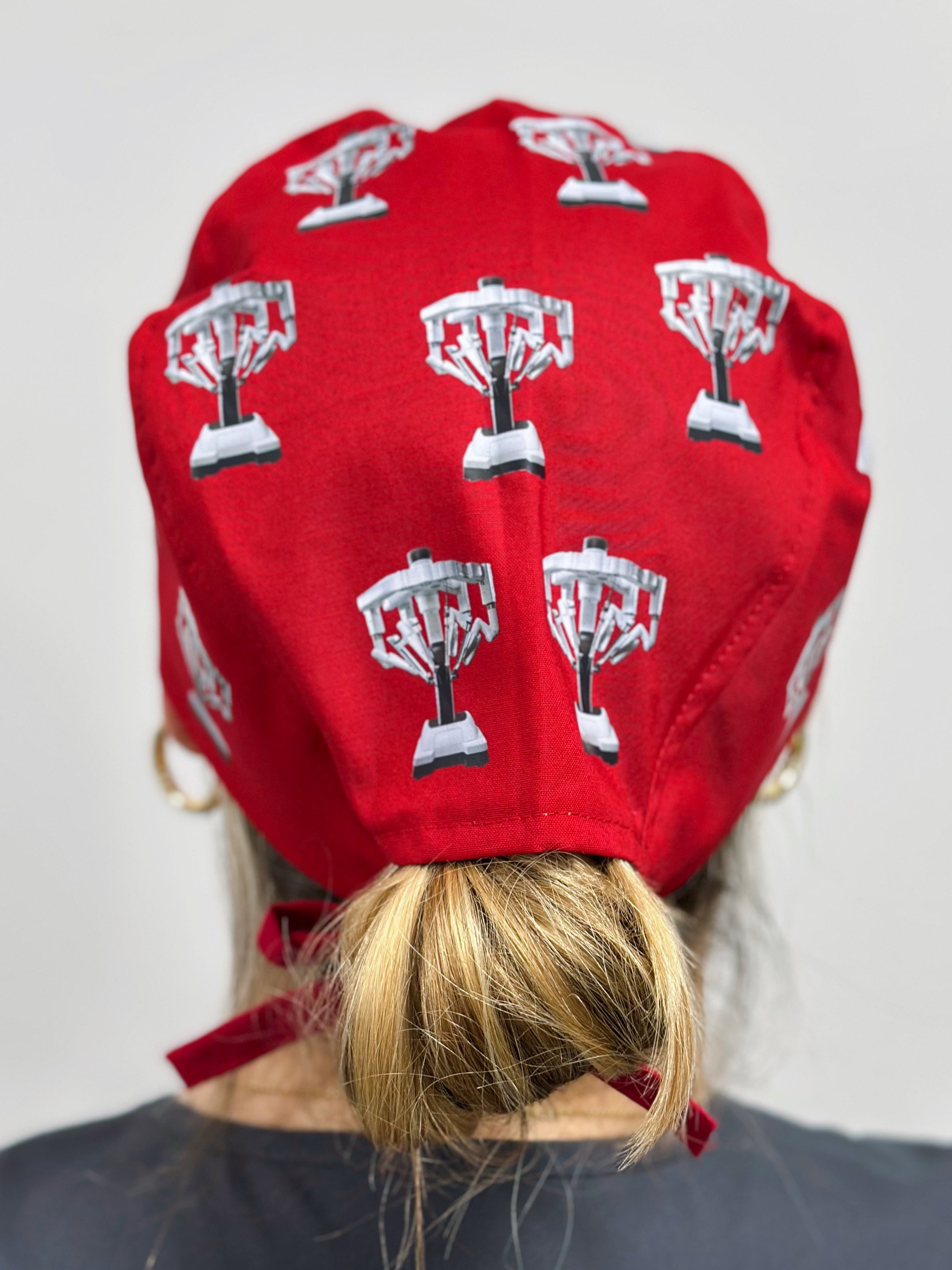 Robotic Surgery themed Custom Solid Color Unisex Scrub Cap