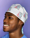 Funny Don't Touch Me I'm Sterile Patrick Custom Solid Color Unisex Scrub Cap