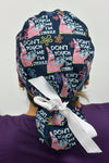 Patrick Funny Don't Touch Me I'm Sterile with Flowers Custom Solid Color Ponytail