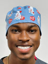 Cute Nurse Gnomes Theme Custom Solid Color Unisex Scrub Cap