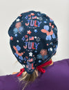 4th of July Independence Day Custom Solid Color Unisex Scrub Cap