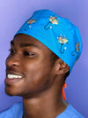 Floral Stethoscope Custom Solid Color Unisex Scrub Cap