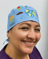 Earth Day Protect this Planet Custom Solid Color Unisex Scrub Cap
