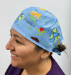 Earth Day Protect this Planet Custom Solid Color Unisex Scrub Cap