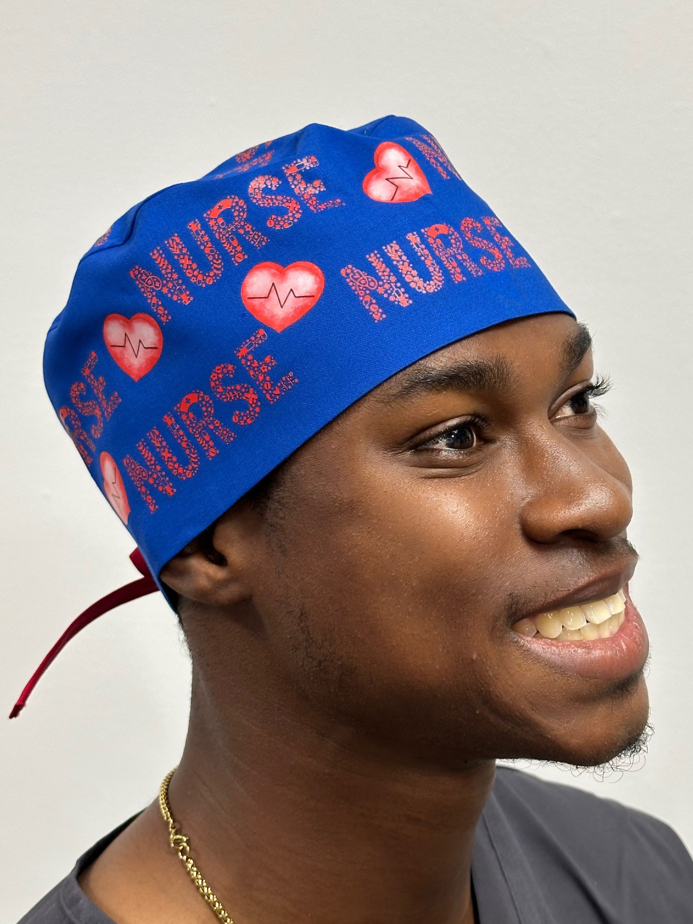 Nurse Theme Custom Solid Color Unisex Scrub Cap