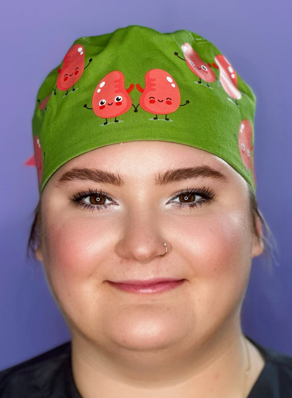 Cute Kidneys Custom Solid Color Ponytail