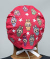 Popular Plush Toy Labubu Full Body Printed Custom Solid Color Unisex Scrub Cap