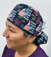 Patrick Funny Don't Touch Me I'm Sterile with Flowers Custom Solid Color Ponytail