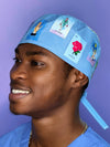 Loteria Mexican Game Custom Solid Color Unisex Scrub Cap