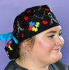 Autism Awareness Custom Solid Color Ponytail