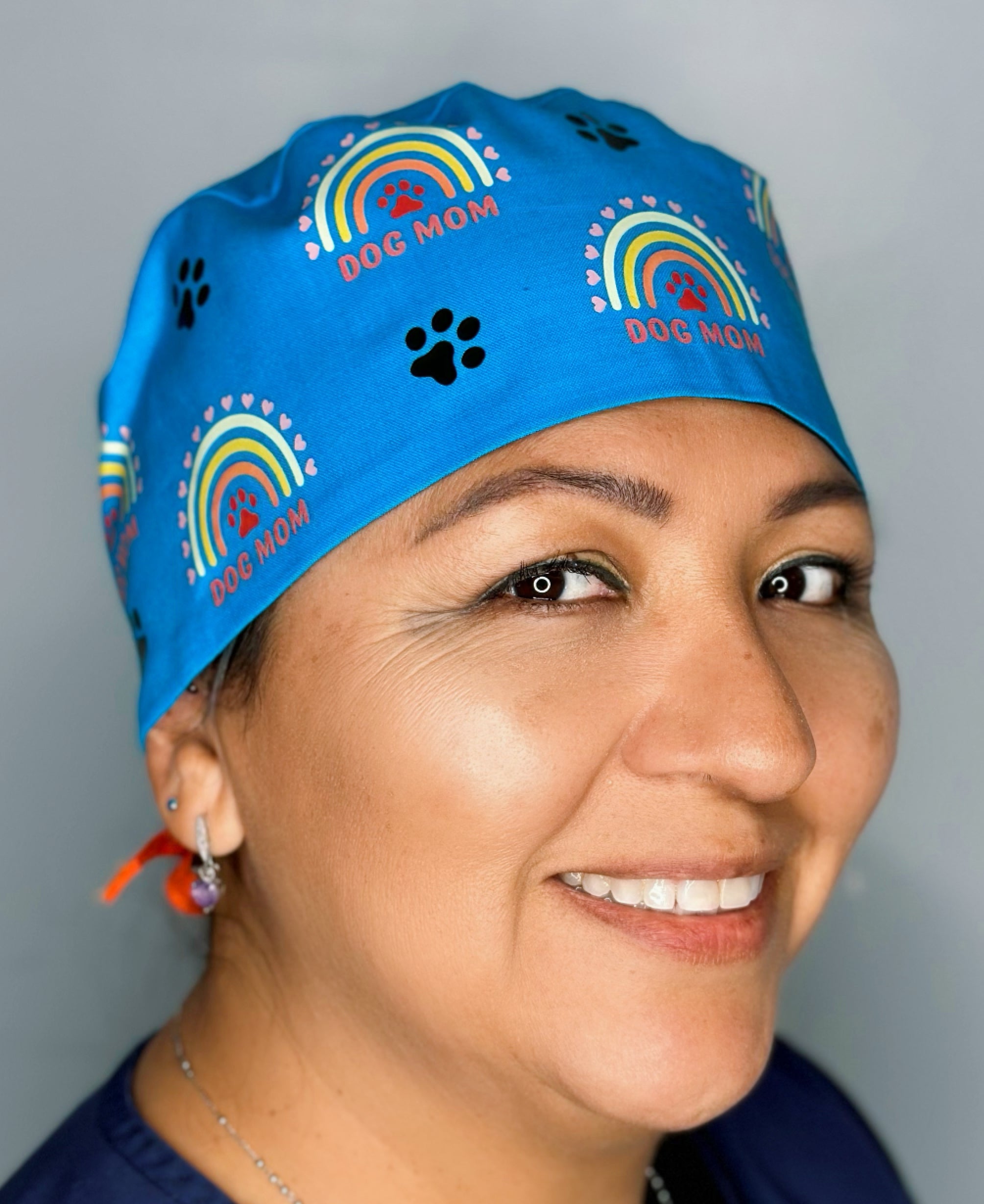 Dog Mom Custom Solid Color Unisex Scrub Cap