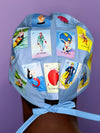 Loteria Mexican Game Custom Solid Color Unisex Scrub Cap