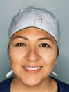 Woman's Body Silhouette Custom Solid Color Unisex Scrub Cap
