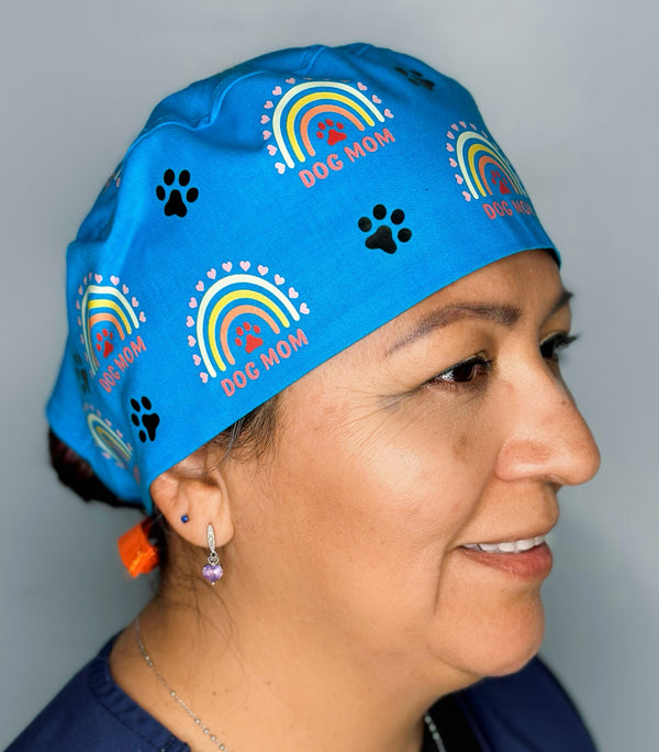 Dog Mom Custom Solid Color Unisex Scrub Cap
