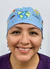 Earth Day Protect this Planet Custom Solid Color Unisex Scrub Cap