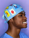 Loteria Mexican Game Custom Solid Color Unisex Scrub Cap