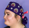 Dog Mom Custom Solid Color Ponytail