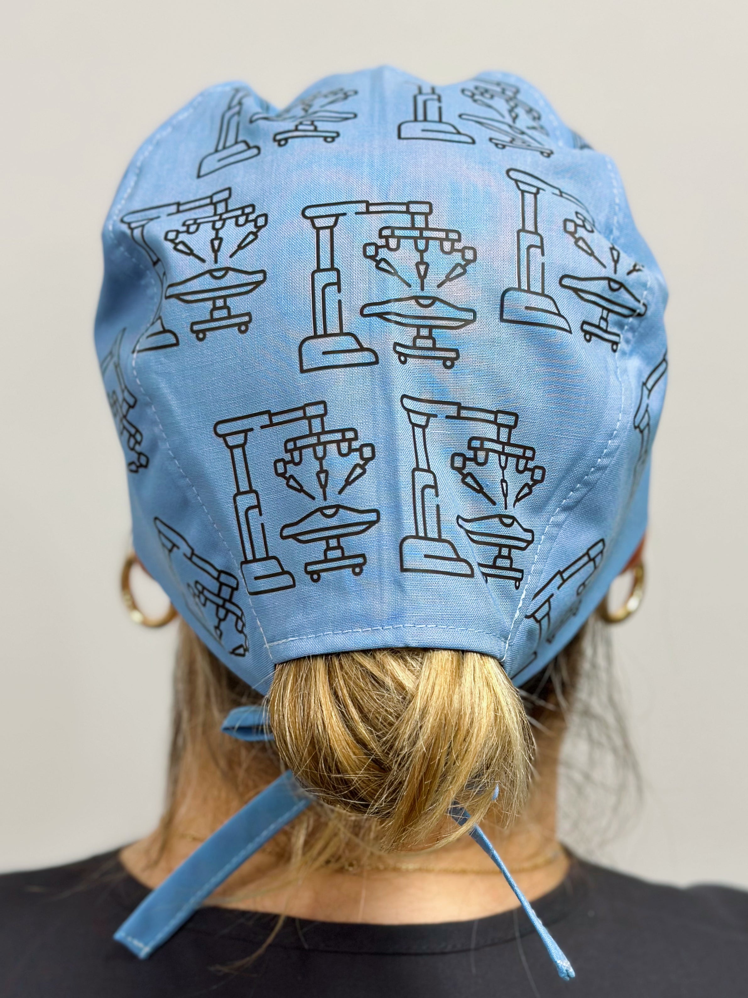 Robotic Surgery themed Custom Solid Color Unisex Scrub Cap