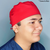 Solid Color "Tomato Red" Unisex Scrub Cap