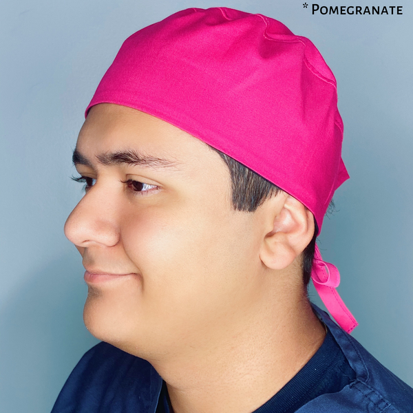 Solid Color "Pomegranate" Unisex Scrub Cap