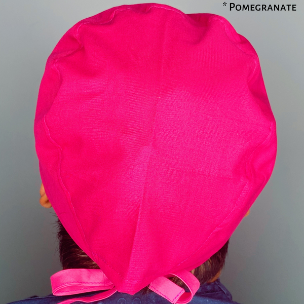 Solid Color "Pomegranate" Unisex Scrub Cap