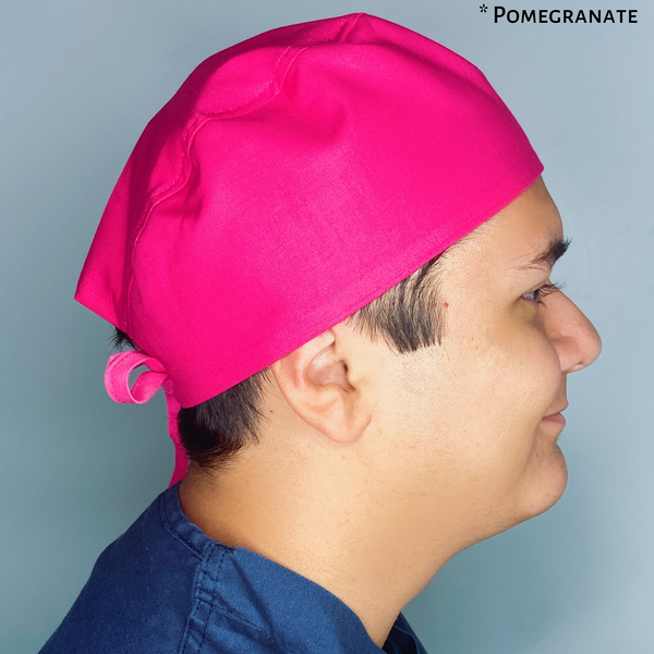 Solid Color "Pomegranate" Unisex Scrub Cap