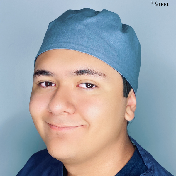 Solid Color "Steel" Unisex Scrub Cap