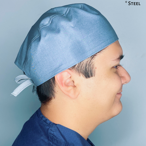 Solid Color "Steel" Unisex Scrub Cap