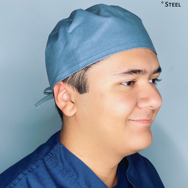 Solid Color "Steel" Unisex Scrub Cap