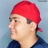 Solid Color "Tomato Red" Unisex Scrub Cap