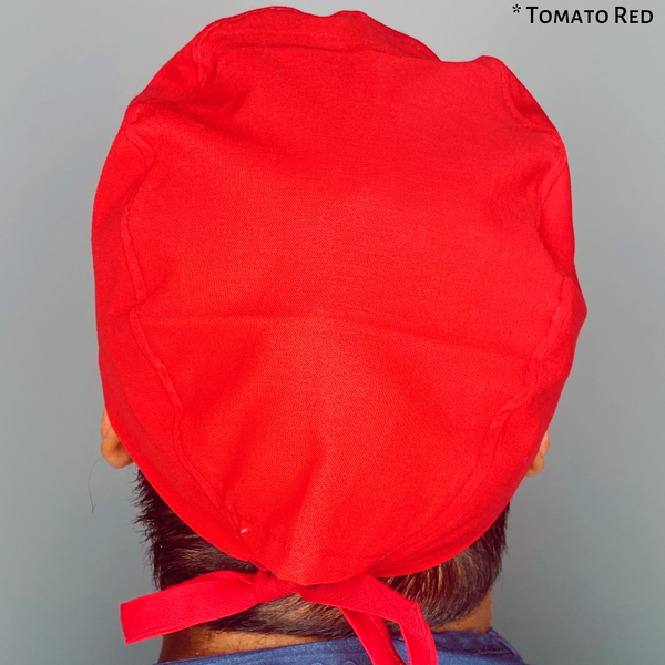 Solid Color "Tomato Red" Unisex Scrub Cap