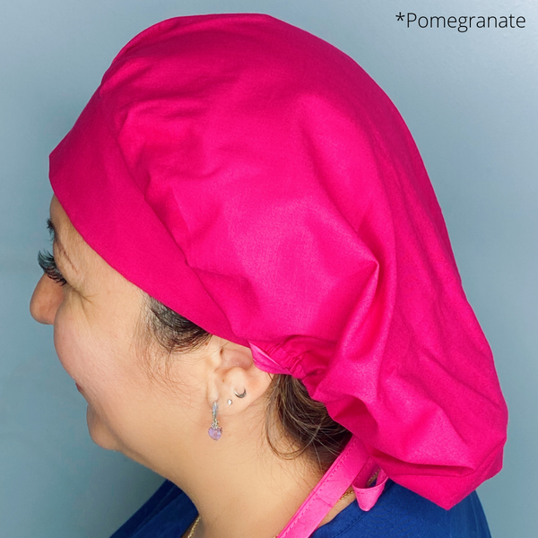 Solid Color "Pomegranate" Bouffant