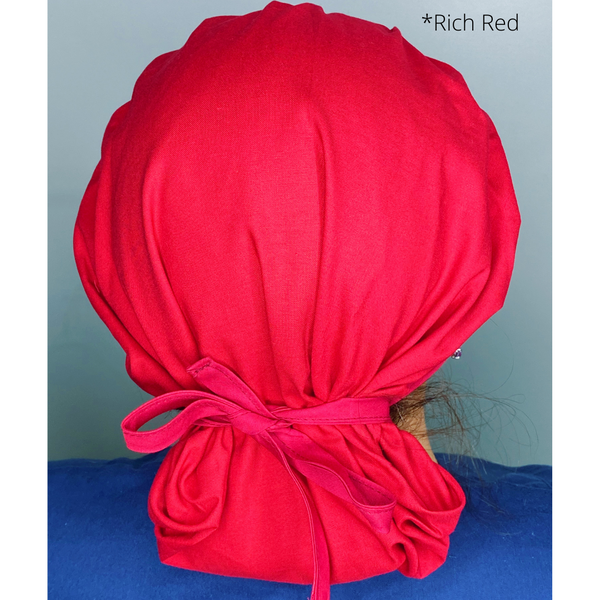 Solid Color "Rich Red" Bouffant