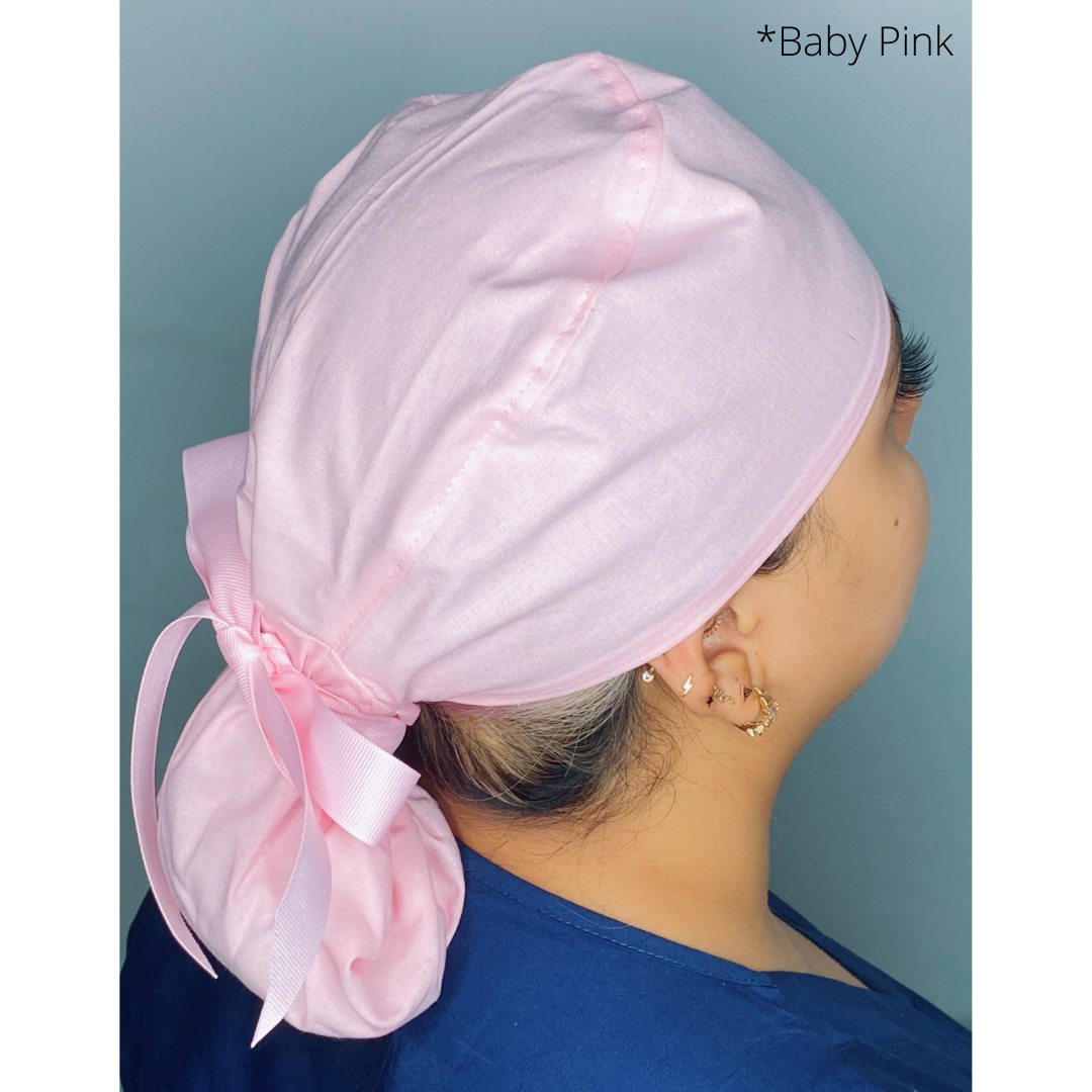 My Valentine Has Paws Dog Lover Valentine's Day Themed Solid Color Ponytail