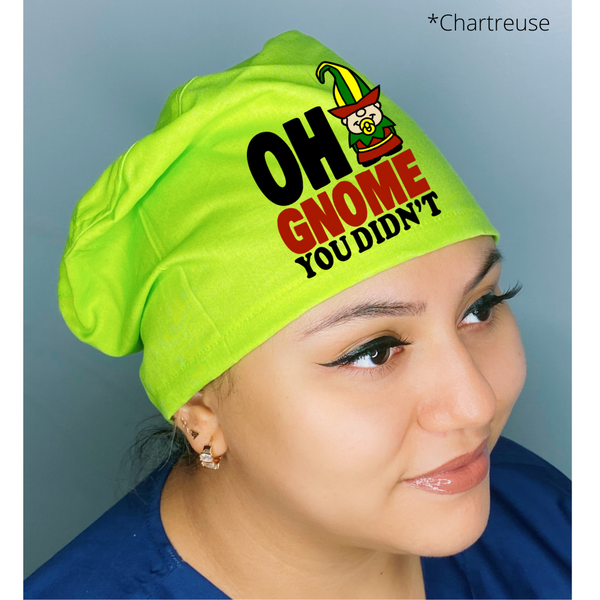 Oh Gnome You Didn't Funny Solid Color Custom Christmas Themed Euro