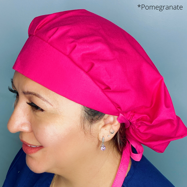 Solid Color "Pomegranate" Bouffant