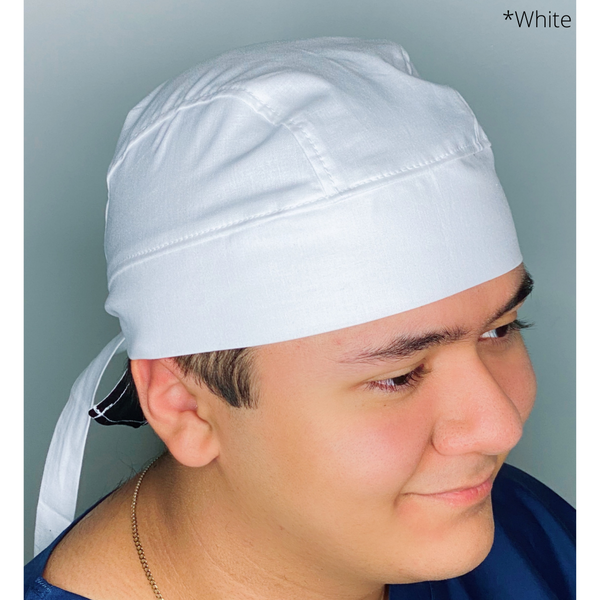 Solid Color "White" Skully Durag